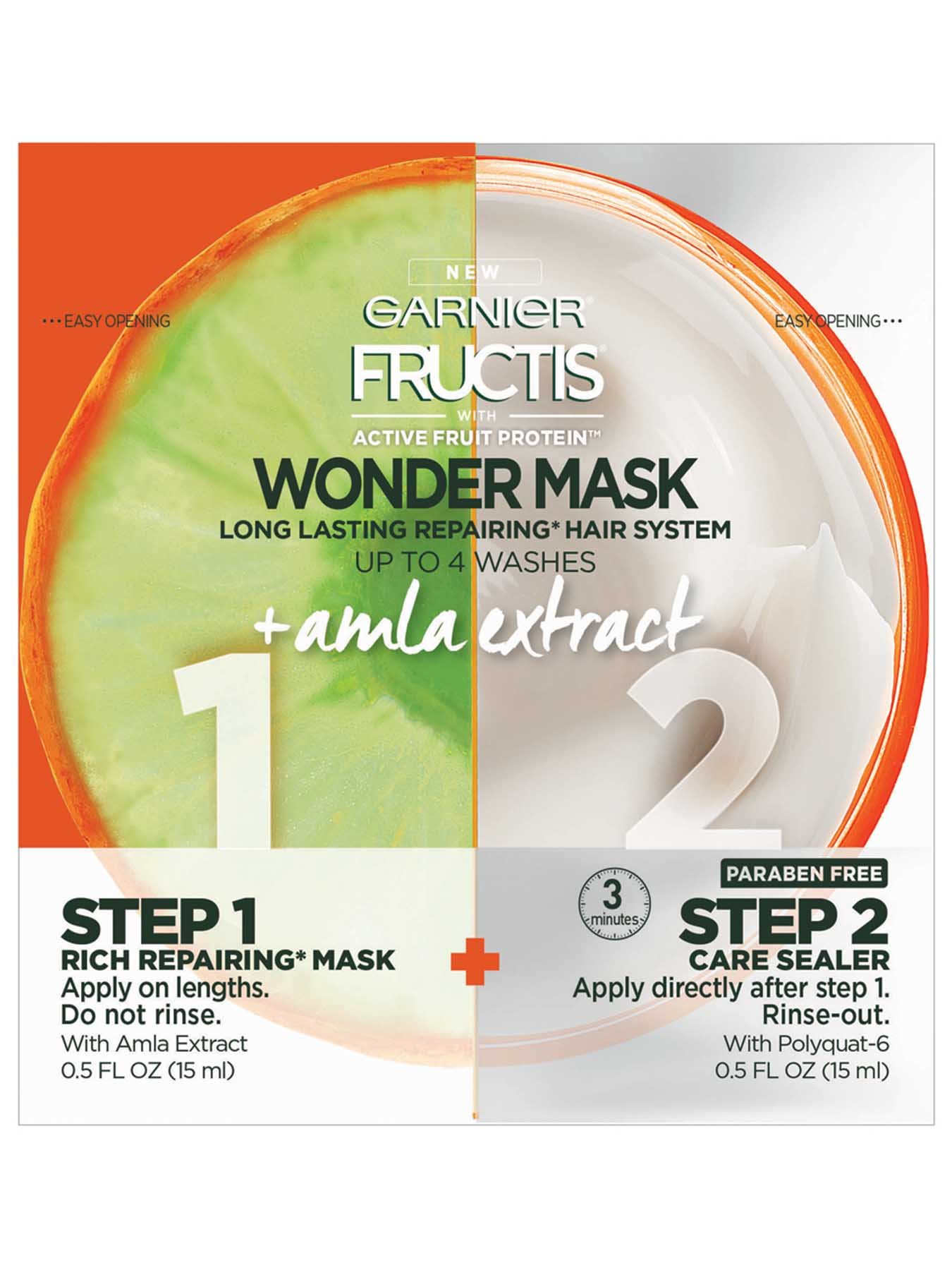 Front view of Wonder Mask With Active Fruit Protein Plus Alma Extract.